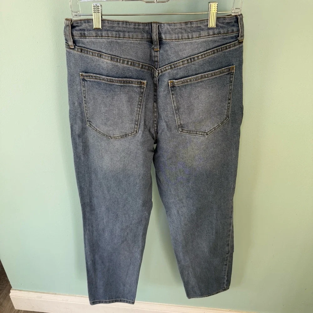 No Boundaries Light Blue Denim Straight Distressed Jeans Size 11 - Picture 6 of 8